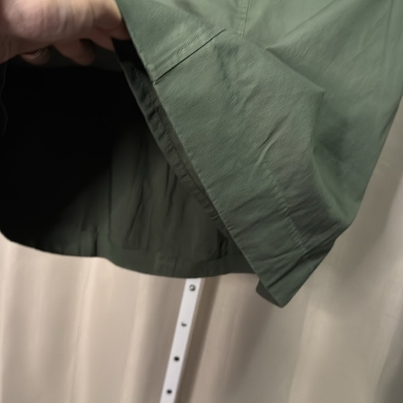 J. Crew Womens Olive Green Cotton Blend A Line Mini Skirt Size 16 - Picture 3 of 4